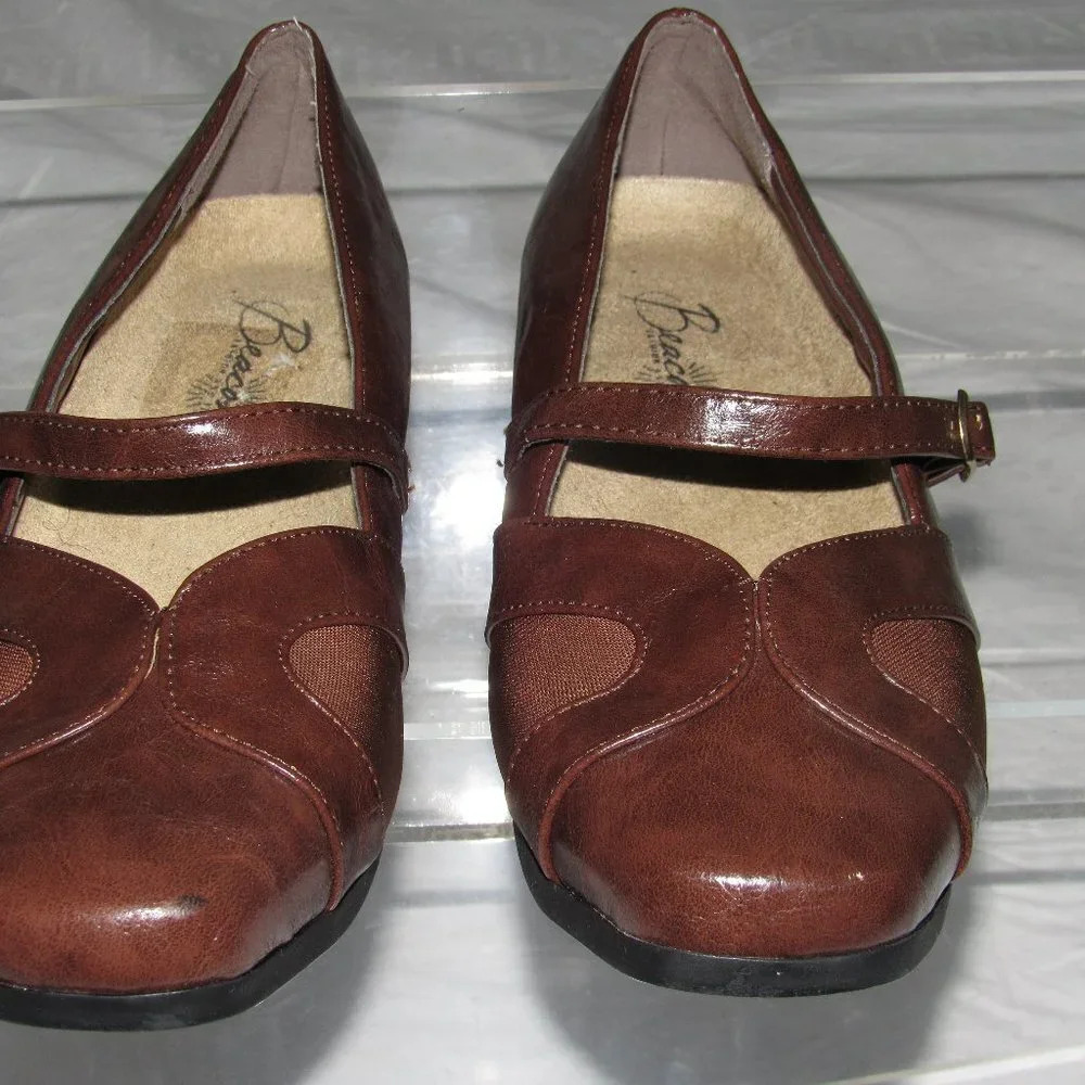 BEACON Denise Brown Mary Jane Shoes Size 7M - Picture 3 of 5